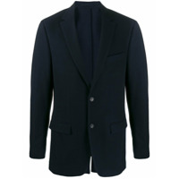 Salvatore Ferragamo Blazer com lapelas - Azul