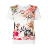 Salvatore Ferragamo Blusa com estampa floral - Branco