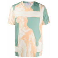 Salvatore Ferragamo Camisa com estampa Fountain of Neptune - Neutro