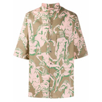 Salvatore Ferragamo Camisa com estampa Fountain of Neptune - Rosa
