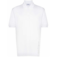 Salvatore Ferragamo Camisa polo com estampa de logo - Branco