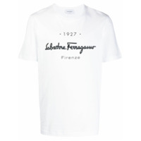 Salvatore Ferragamo Camiseta com estampa de logo - Branco