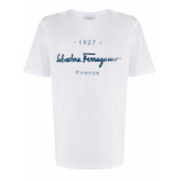 Salvatore Ferragamo Camiseta com estampa de logo - Branco
