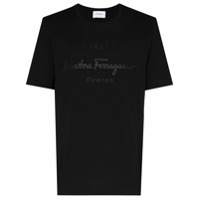 Salvatore Ferragamo Camiseta com logo 1927 logo - Preto