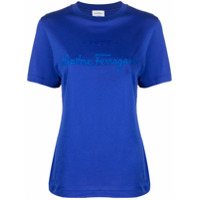 Salvatore Ferragamo Camiseta com logo - Azul
