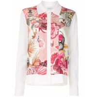 Salvatore Ferragamo Cardigan com estampa floral - Branco