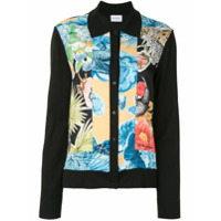 Salvatore Ferragamo Cardigan com estampa floral - Preto