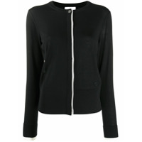 Salvatore Ferragamo Cardigan com fechamento oculto - Preto