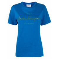 Salvatore Ferragamo logo-print cotton T-shirt - Azul