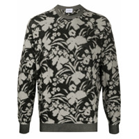 Salvatore Ferragamo Moletom jacquard de algodão com estampa floral - Preto