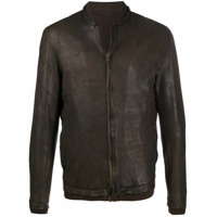 Salvatore Santoro leather bomber jacket - Marrom