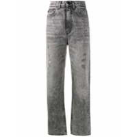 Sandro Paris high-rise cropped jeans - Cinza