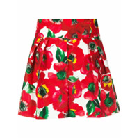Sara Battaglia Short com estampa floral - Vermelho