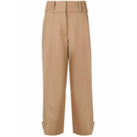 See by Chloé wide leg cropped trousers - Marrom