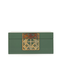 Shanghai Tang Caixa pequena Lattice Lock And Forbidden Garden - Verde