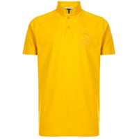 Shanghai Tang Camisa polo com logo bordado - Amarelo