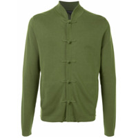 Shanghai Tang Cardigan com abotoamento frontal - Verde