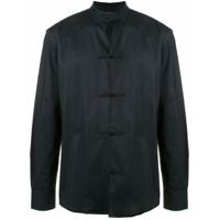 Shanghai Tang Jaqueta com abotoamento e barra curvada - Azul