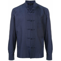 Shanghai Tang Jaqueta com abotoamento e bolso - Azul