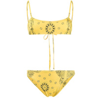 Sian Swimwear Biquíni Monique com estampa de bandana - Amarelo