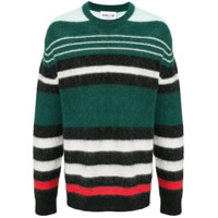 SOLID HOMME Suéter de tricô com listras - Estampado