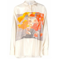 Soulland Camisa Arlene oversized com estampa floral - Neutro