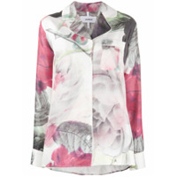 Soulland Camisa Olga com estampa de rosas - Branco