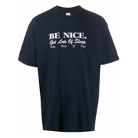 Sporty & Rich Camiseta com slogan Be Nice - Azul