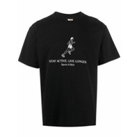 Sporty & Rich Camiseta mangas curtas com slogan - Preto