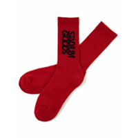 Stadium Goods embroidered logo socks - Vermelho