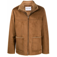 STAND STUDIO faux suede shearling jacket - Marrom