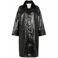 STAND STUDIO Parka Maia de couro envernizado - Preto