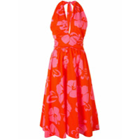 STAUD Hibiscus floral print dress - Vermelho