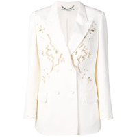 Stella McCartney Blazer com bordado floral - Branco