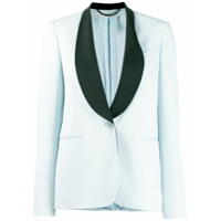 Stella McCartney Blazer com lapelas contrastantes - Azul