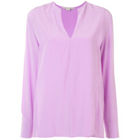 Stella McCartney Blusa Emmalee com fenda na gola - Roxo
