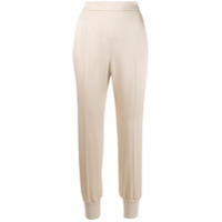 Stella McCartney Calça com detalhe de tela - Neutro