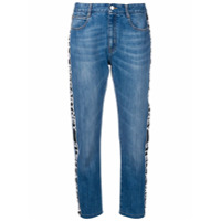 Stella McCartney Calça jeans com logo - Azul