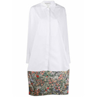 Stella McCartney Camisa assimétrica com estampa floral - Branco