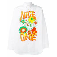 Stella McCartney Camisa com estampa floral - Branco