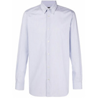 Stella McCartney Camisa com gola contrastante - Azul