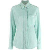 Stella McCartney Camisa com logo bordado - Verde