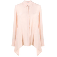 Stella McCartney Camisa de seda oversized - Neutro