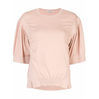 Stella McCartney Camisa de tricô com fenda lateral - Rosa