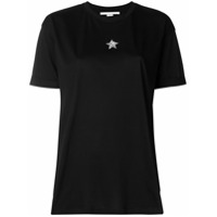 Stella McCartney Camiseta com aplicações em estrela - Preto