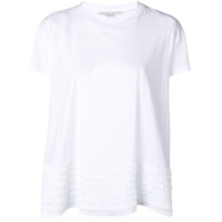 Stella McCartney Camiseta com detalhe de babados - Branco