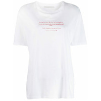 Stella McCartney Camiseta com estampa de slogan - Branco