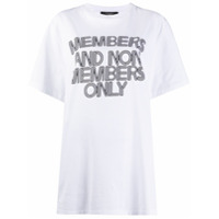 Stella McCartney Camiseta com estampa de slogan - Branco