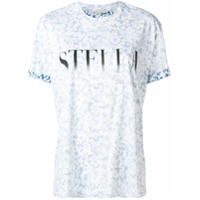 Stella McCartney Camiseta com estampa floral e logo - Azul