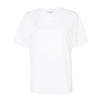 Stella McCartney Camiseta com estrelas translúcidas - Branco